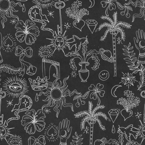 Fototapet, Doodle, Black, Rebel Walls - Img 6