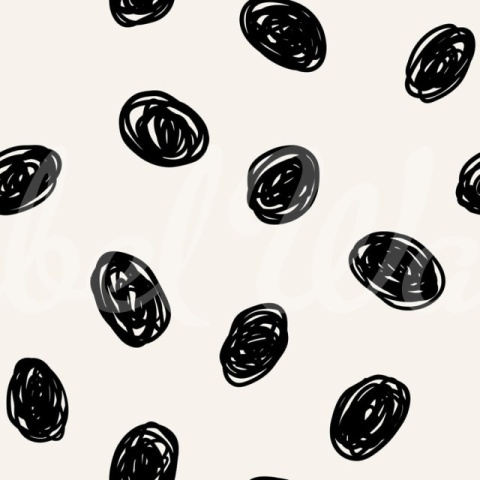 Fototapet, Doodle Dots, Black, Rebel Walls - Img 2