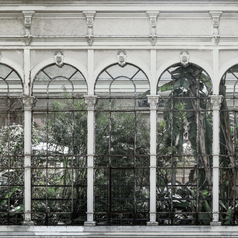 Fototapet, Dove Gardens, White, Rebel Walls - Img 2