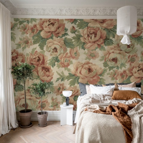 Fototapet, Eternal Blossoms, Pink, Rebel Walls