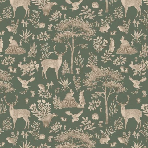 Fototapet Fantastic Forest - Vintage Green, Kikki Belle - Img 2