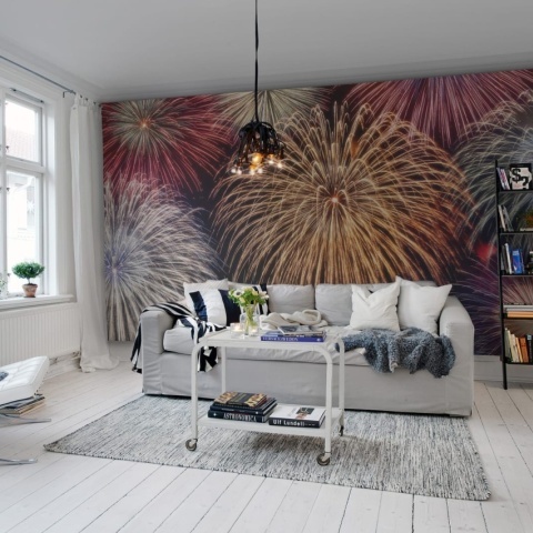Fototapet, Fireworks, Rebel Walls