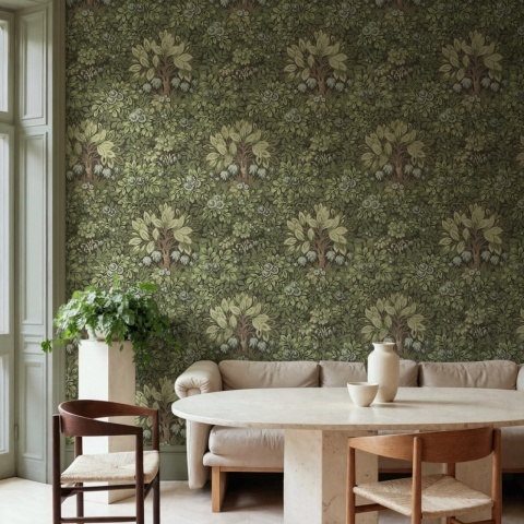 Fototapet, Flower Tree, Green, Rebel Walls