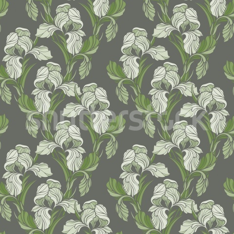 Fototapet, Garland Flora, Green, Rebel Walls - Img 2