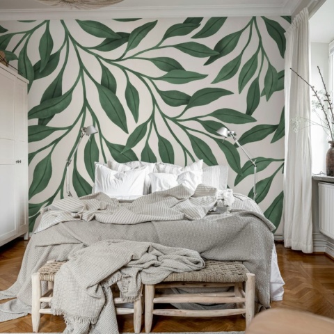 Fototapet, Giant Leaves, Green, Rebel Walls