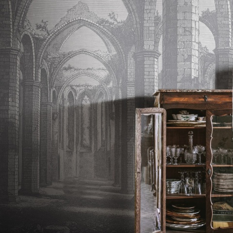 Fototapet, Gothic Arches, Grey, Rebel Walls