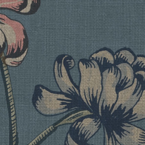 Fototapet, Grand Flower Thread, Blue, Rebel Walls - Img 8