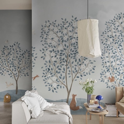 Fototapet, Happy Haven, Light Blue, Rebel Walls - Img 3