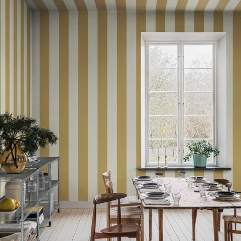 Fototapet, Happy Stripes, Mustard, Rebel Walls - Img 3