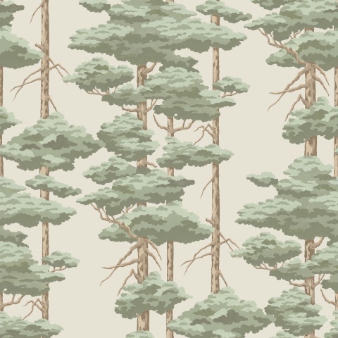 Fototapet, Highland Pines, Light Green, Rebel Walls - Img 2