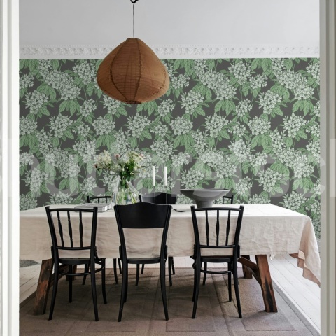 Fototapet, Jasmine Veil, Green, Rebel Walls