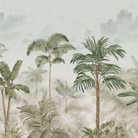 Fototapet, Jungle Horizon, Green, Rebel Walls - Img 5