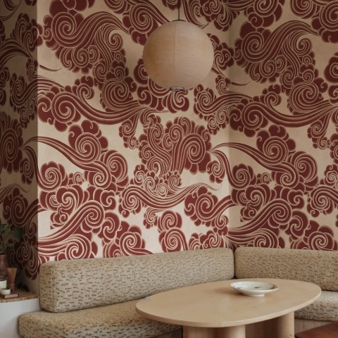 Fototapet, Kumo, Red, Rebel Walls