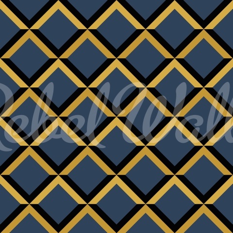 Fototapet, Lattice, Dark Blue, Rebel Walls - Img 2