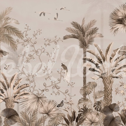 Fototapet, Magnolia Jungle, Beige, Rebel Walls - Img 2