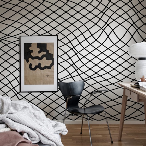 Fototapet, Net, Graphite, Rebel Walls - Img 3