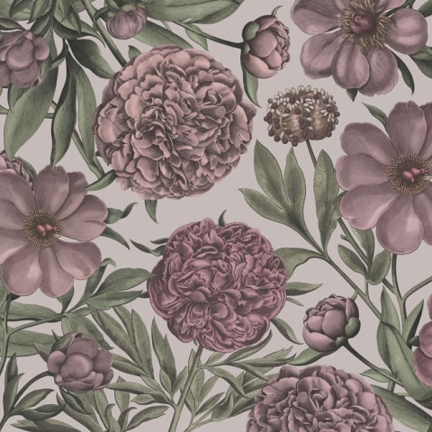 Fototapet, Peony Delight, Purple, Rebel Walls - Img 2