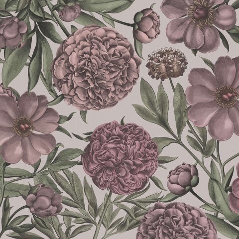 Fototapet, Peony Delight, Purple, Rebel Walls - Img 2