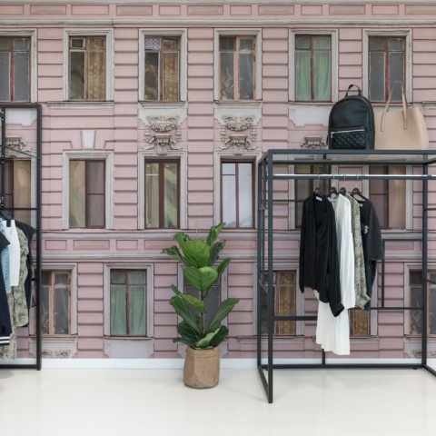 Fototapet, Pink Facade, Rebel Walls