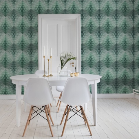 Fototapet, Pom Pom, Mint, Rebel Walls - Img 3