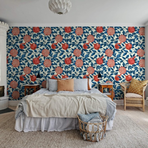 Fototapet, Pomegranate, Blue, Rebel Walls - Img 3