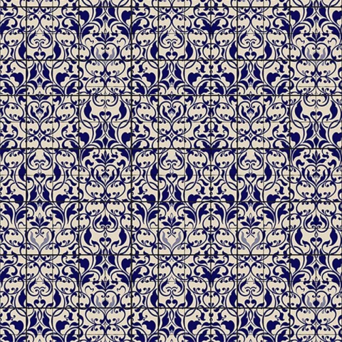 Fototapet Porcelain Blue, VLAdiLA - Img 2