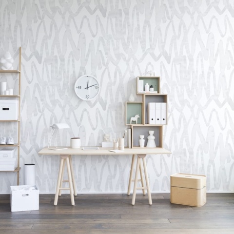 Fototapet, Pulse of Passion, White, repetitiv, Rebel Walls - Img 3