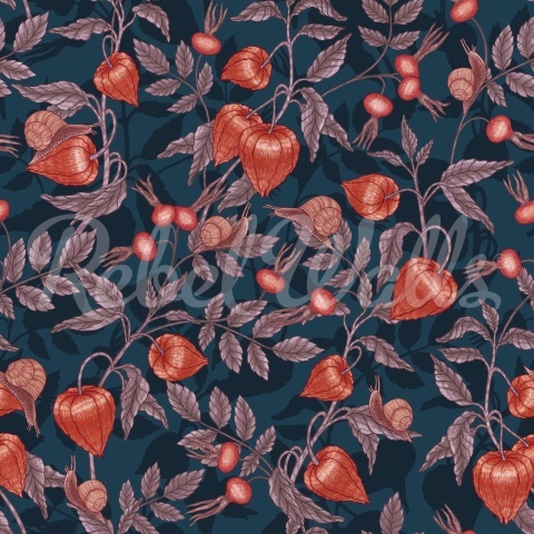 Fototapet, Rose Hip Garden, Red, Rebel Walls - Img 2