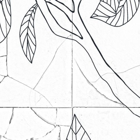 Fototapet, Rose Tiles, Graphite, Rebel Walls - Img 4