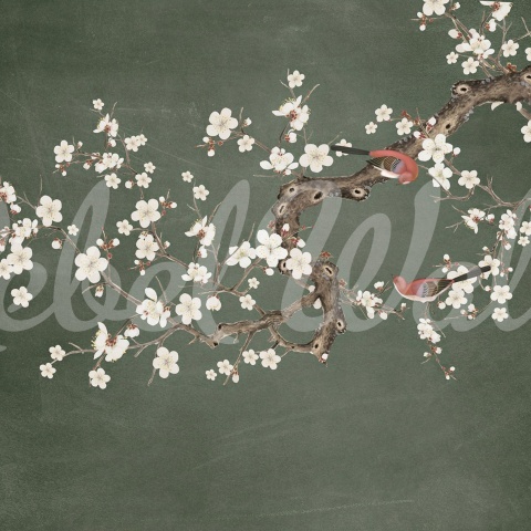 Fototapet, Serene Branches, Green, Rebel Walls - Img 2