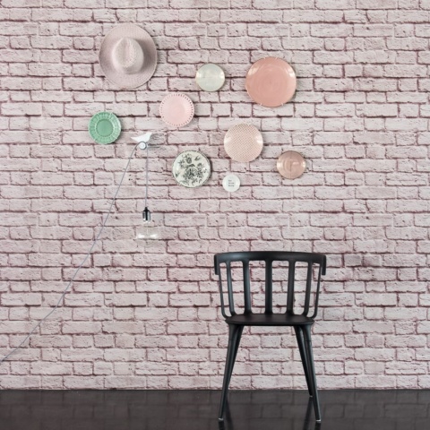 Fototapet, Soft Bricks, Pink, Rebel Walls - Img 4