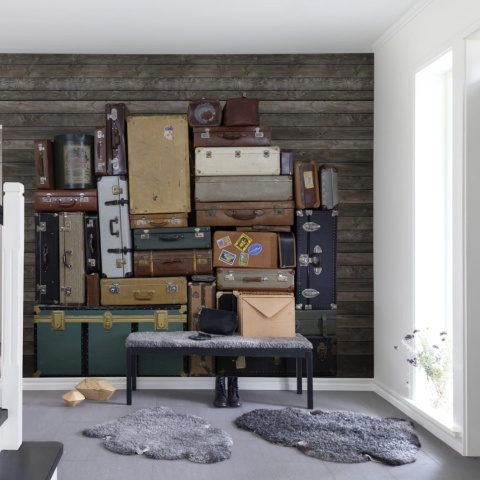 Fototapet, Stacked Suitcases, Heap, repetitiv, Rebel Walls - Img 8