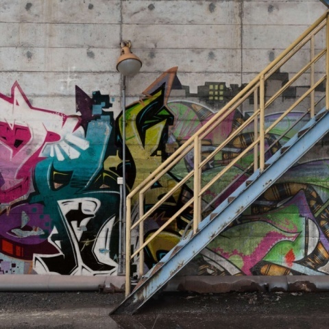 Fototapet, Stairway Graffiti, Rebel Walls - Img 2