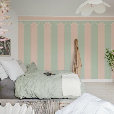 Fototapet, Stripe Chateau, Pastel, Rebel Walls - Img 3