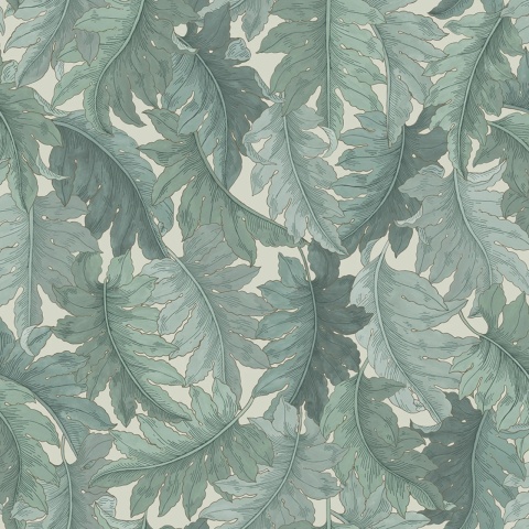 Fototapet, Swirling Fern, Teal, Rebel Walls - Img 2