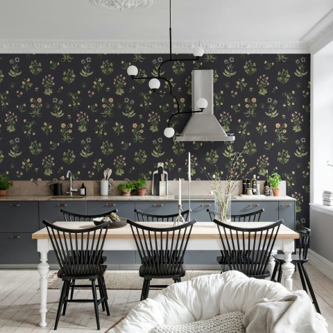 Fototapet, Timeless Flora, Dark Blue, Rebel Walls - Img 3