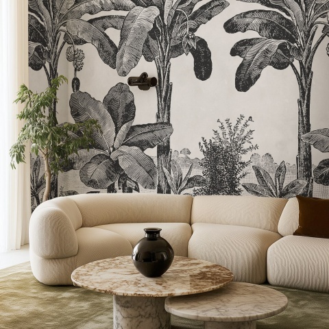 Fototapet, Timeless Tropics, Black &amp; White, Rebel Walls - Img 3