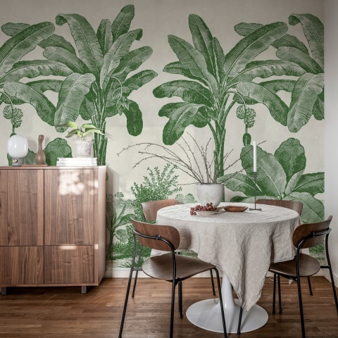 Fototapet, Timeless Tropics, Green, Rebel Walls