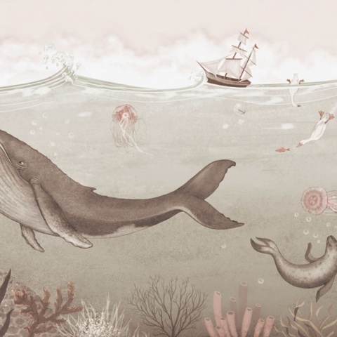 Fototapet, Under the Sea, Beige, Rebel Walls - Img 2
