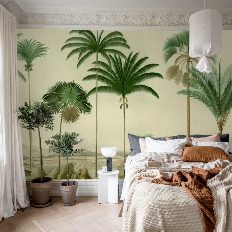 Fototapet, Vintage Palms, Green, Rebel Walls - Img 3