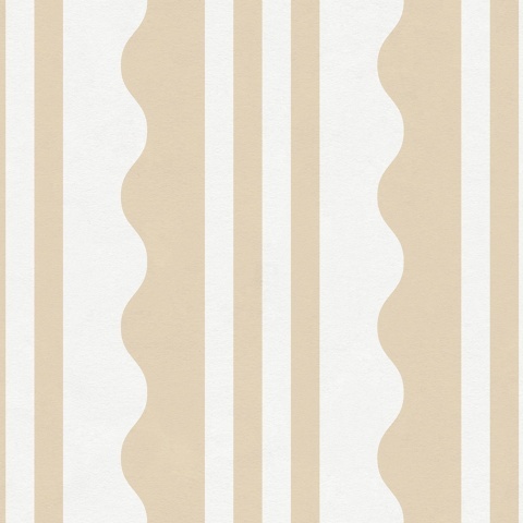 Fototapet, Wavy Stripe, Beige, Rebel Walls - Img 2
