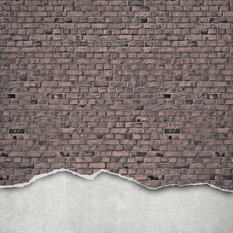 Fototapet, Well-Worn Brick Wall, Old Style, Rebel Walls - Img 2