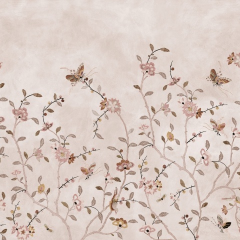 Fototapet, Whispering Petals, Pink, Rebel Walls - Img 2