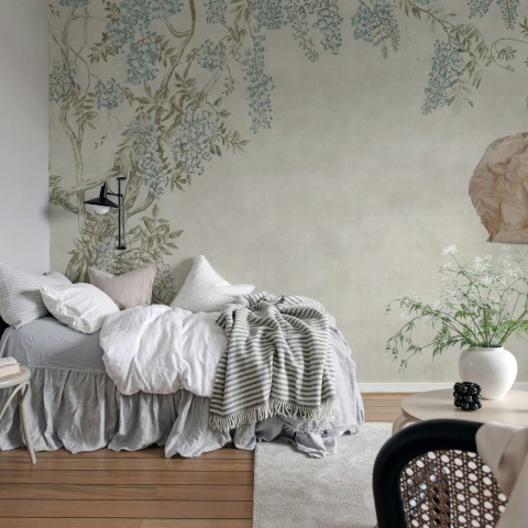 Fototapet, Wisteria Garden, Light Blue, Rebel Walls - Img 3