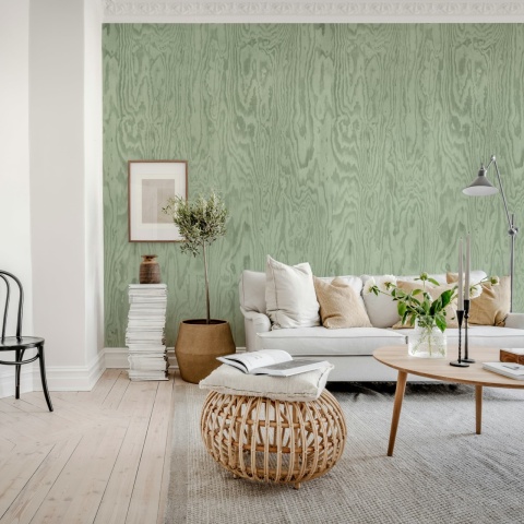 Fototapet, Wood Shades, Green, Rebel Walls