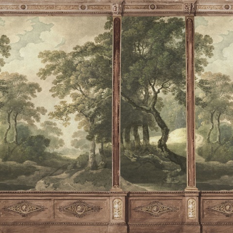Fototapet, Woodland Panels, Green, Rebel Walls - Img 2