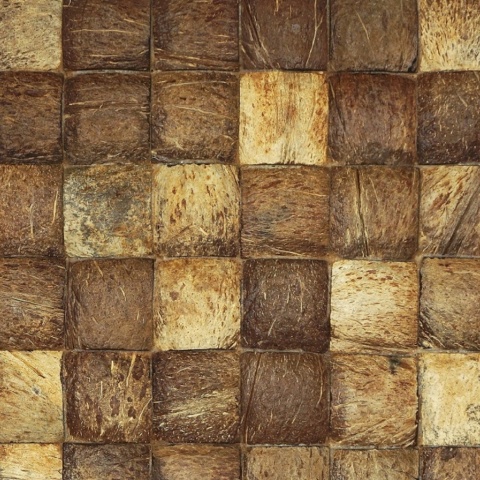 Panou decorativ 3D, Coconut, Musalaki Natural, 6 placi 40x40cm, 0.96 mp - Img 4