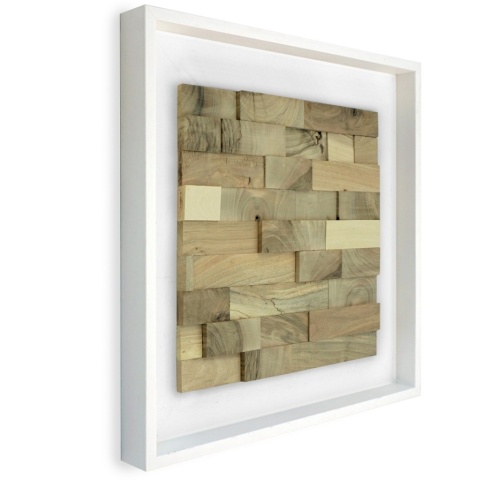 Panou decorativ lemn, Nuc, Skuta Shelter White - Img 2