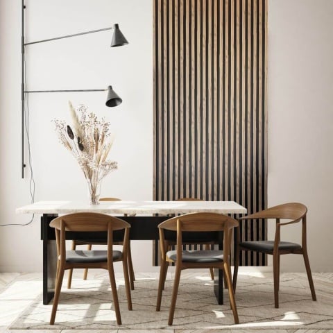Panou riflaj decorativ 3D Vasco, Oak Craft, 11.7x2.1x270 cm - Img 2