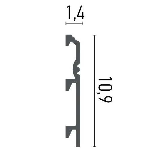 Plinta decorativa flex HCR512F - 10.9x1.4x244 cm - Img 2